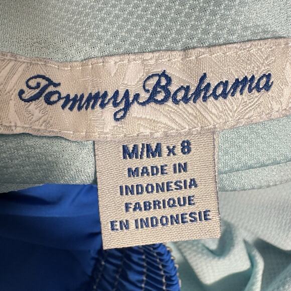 Tommy Bahama Men's Medium Large & XL Swim Trunks Solid Blue - Picture 12 of 12